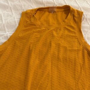 Calia Renew twisted mesh tank Mustard Yellow - like new!